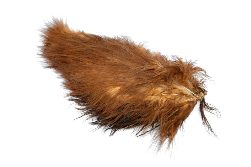 Mini Bird Fur White dyed Brown view 2