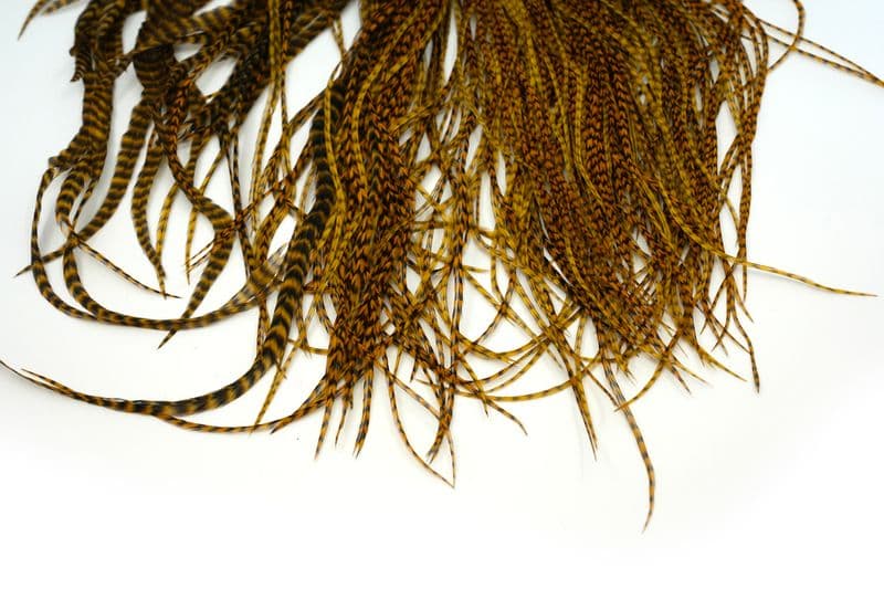 Whiting Bronze Saddle Grizzly dyed Golden Olive view 4