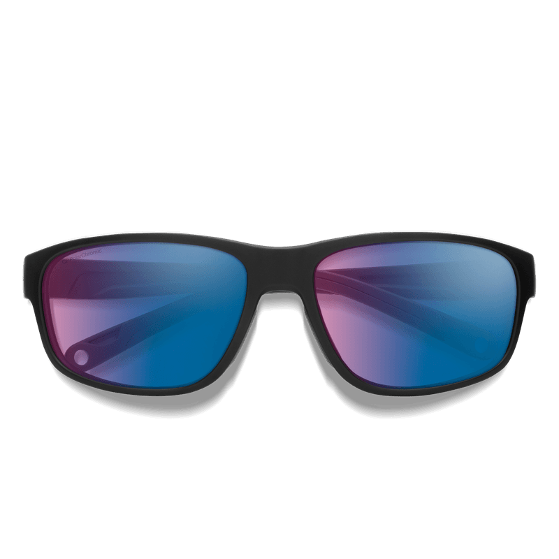 Redding 2 Matte Black Polarchromic Rose Blue Mirror view 3