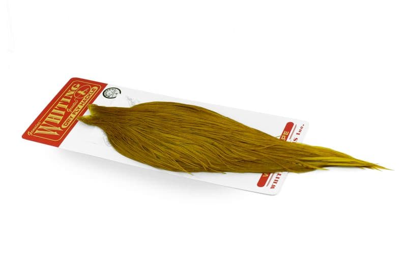 Whiting Silver Cape White dyed Golden Olive view 2