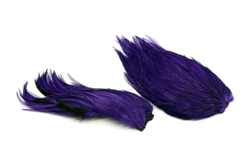 Whiting Bugger Pack White dyed Purple view 4