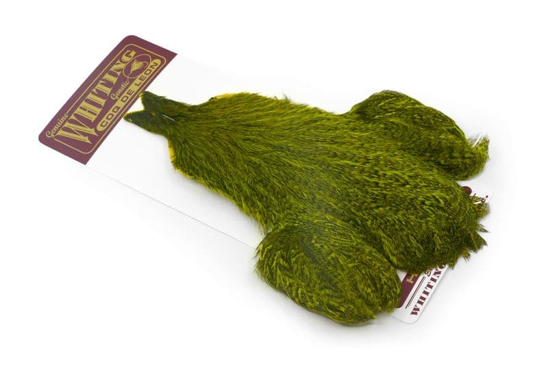 Coq de Leon Hen Cape Speckled dyed Fl. Yellow Chartreuse view 2
