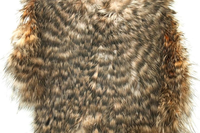 Spey Hackle Hen Saddle White dyed Salmon