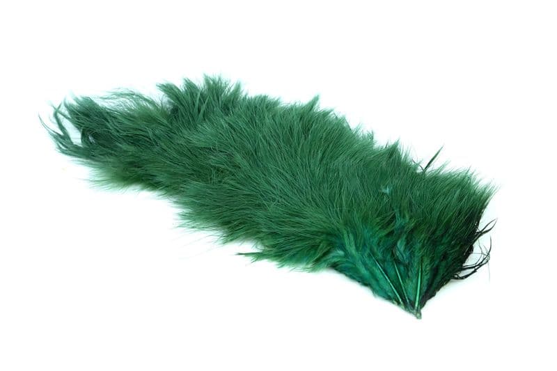 Mini Bird Fur White dyed Peacock Herl view 2