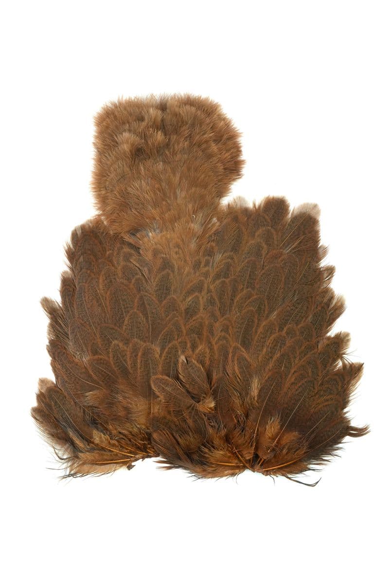 Brahma Hen SH/C Mottled Grey dyed Natural Brown view 3
