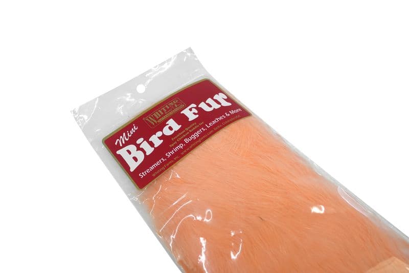 Mini Bird Fur White dyed Salmon view 4
