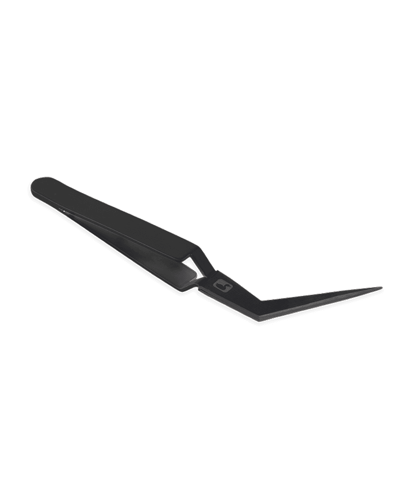 Mini Curved D-Loop Tweezer - Black view 1