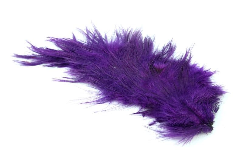 Bird Fur White dyed Purple view 2