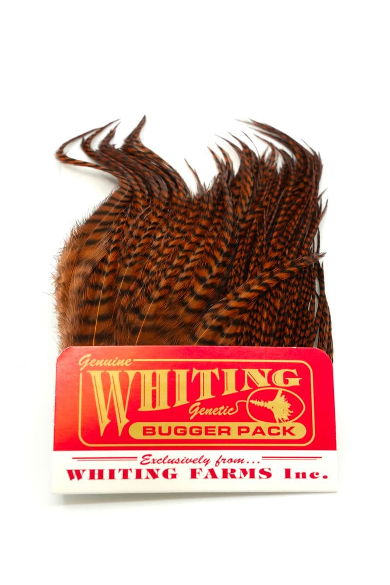 Whiting Bugger Pack Grizzly dyed Natural Brown view 3
