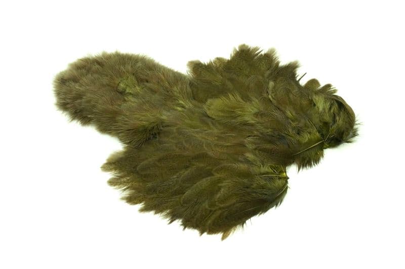 Brahma Hen SH/C Mottled Grey dyed Dark Olive view 2
