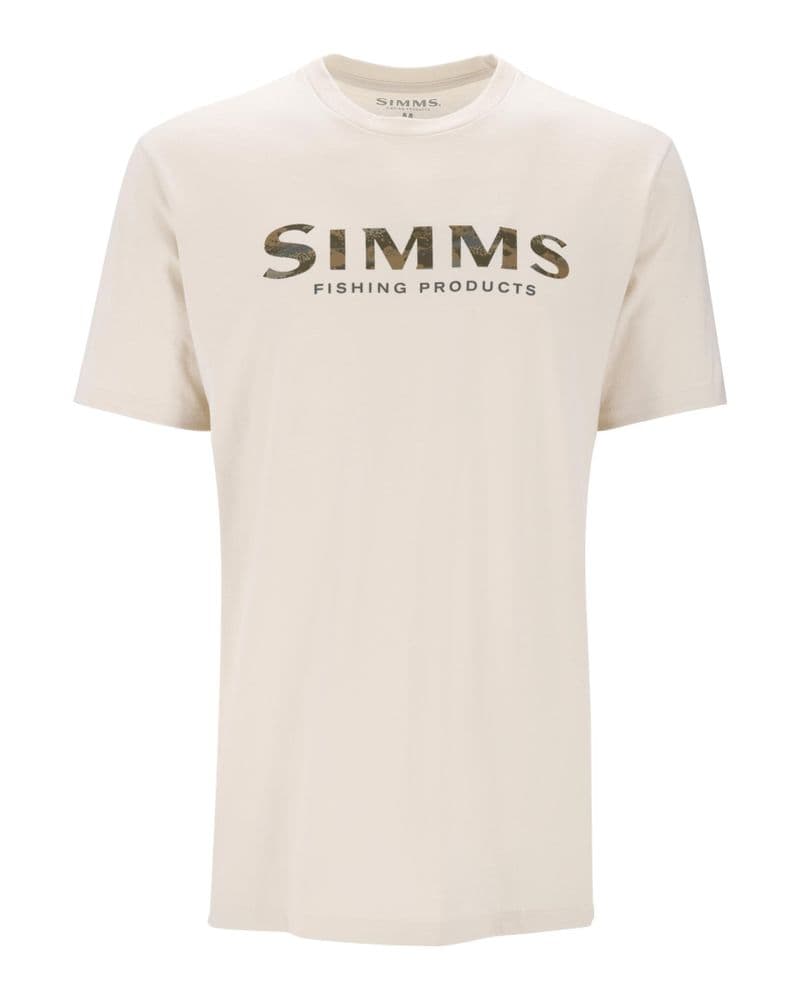 Simms Shroud Fill Logo T-Shirt Natural view 1