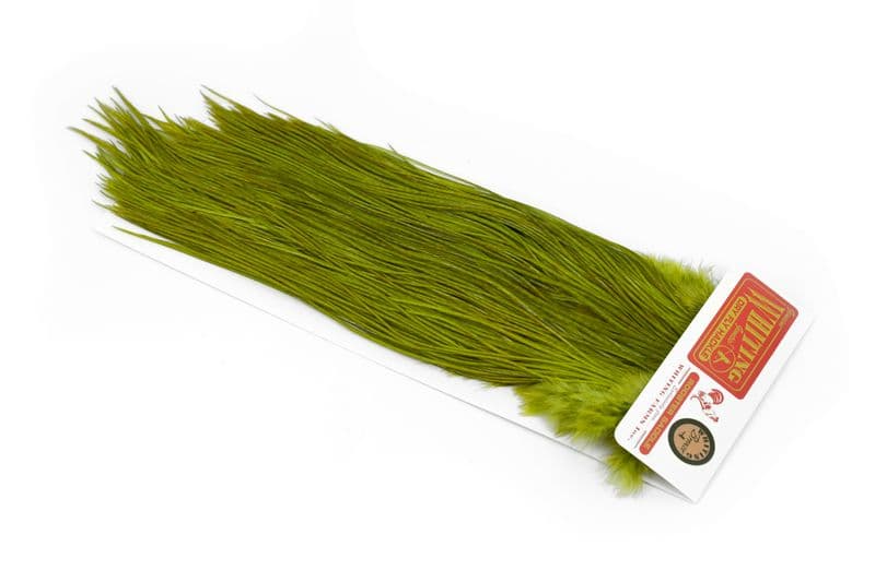 Whiting Silver Saddle White dyed Olive view 2