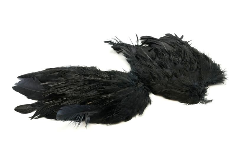 Coq de Leon Mayfly Tailing Pack Badger dyed Black view 3