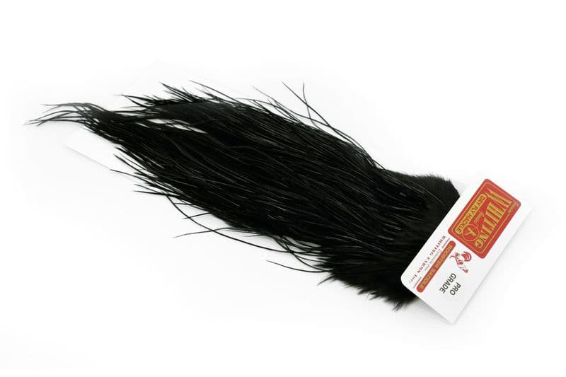 Whiting Pro Grade Midge Saddle Black view 2