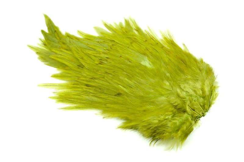 4 B's Rooster Saddle White dyed Olive