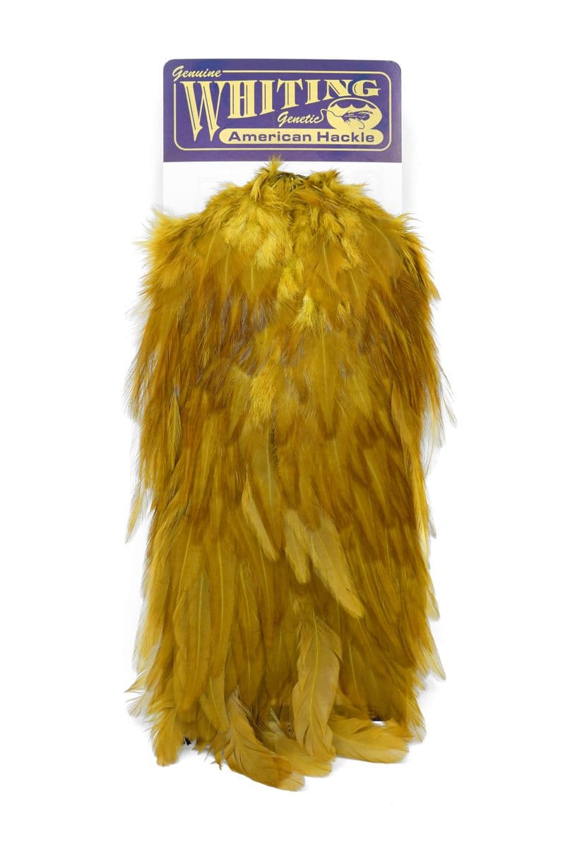 American Rooster Saddle White dyed Golden Olive view 4