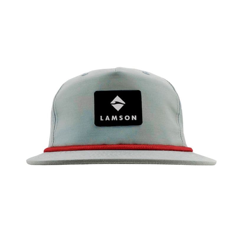 Flat Bill Rope Cap - Seafoam With Red Rope view 2