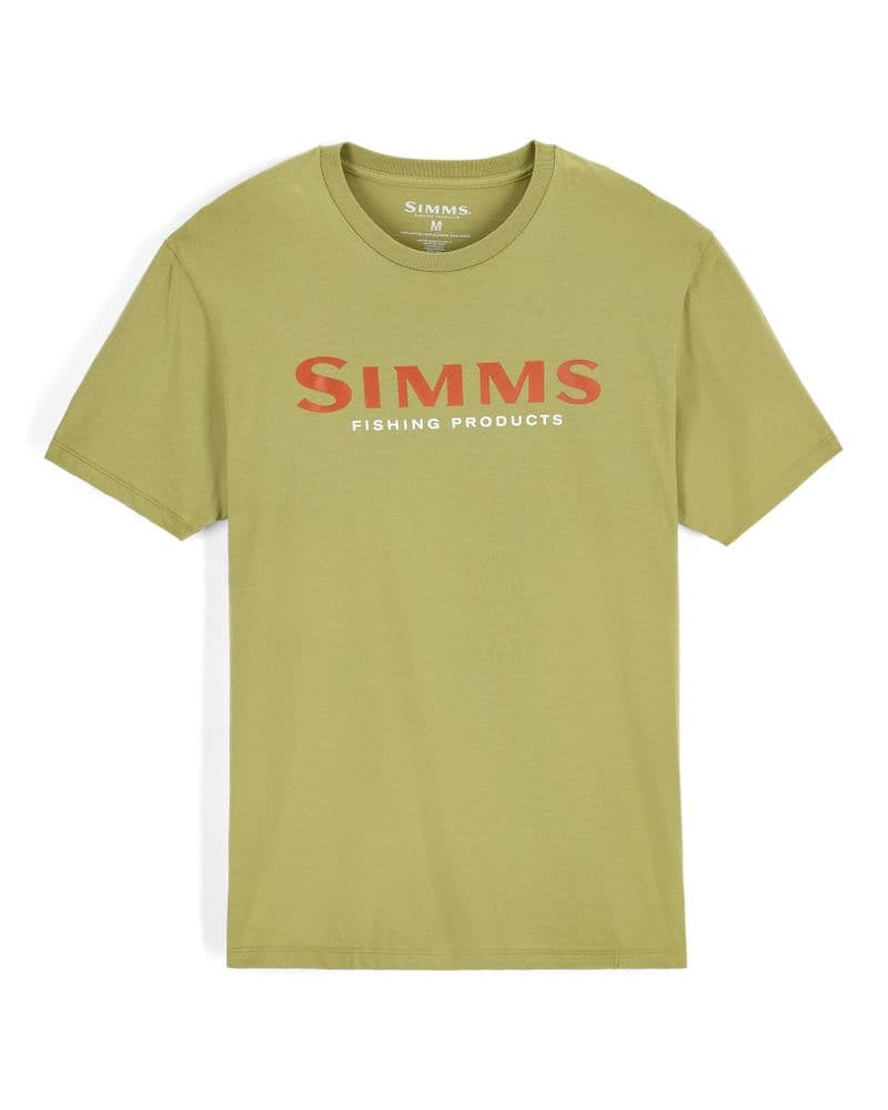 Simms Logo T-shirt Tent Green view 1