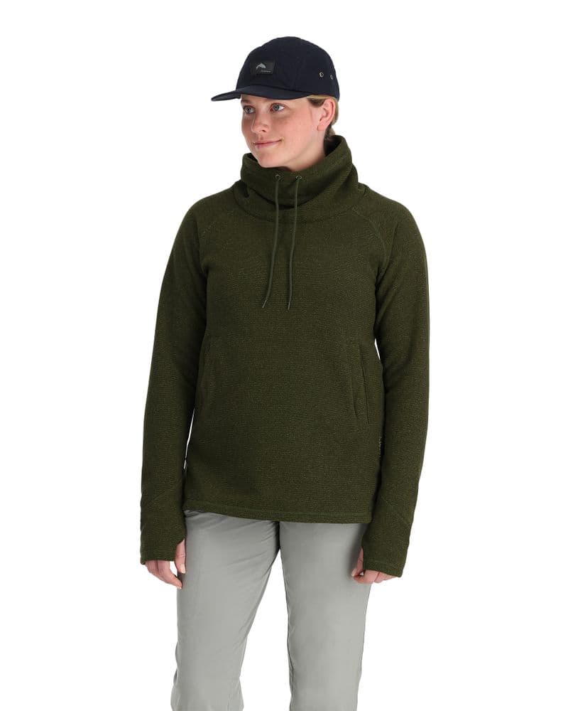 Wms Rivershed Sweater Riffle Green Heather view 2
