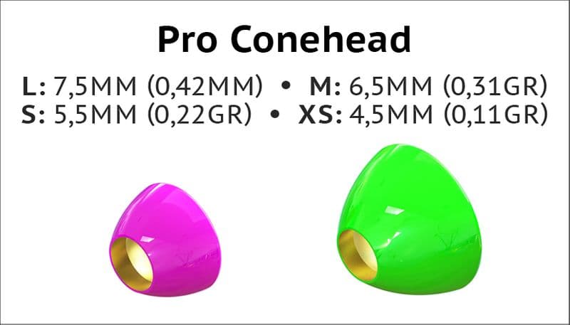 Conehead L (7.5mm) Pink view 2