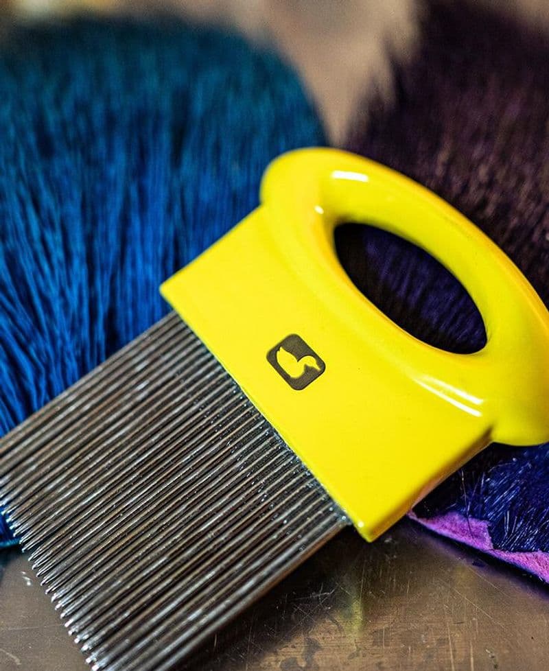 Ergo Underfur Comb - Yellow view 5