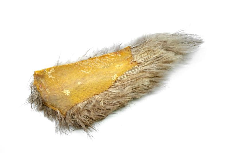 Mini Bird Fur White dyed Tan view 3