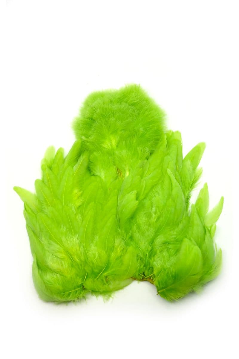 Whiting Rooster SH/C White dyed Insect Green view 2