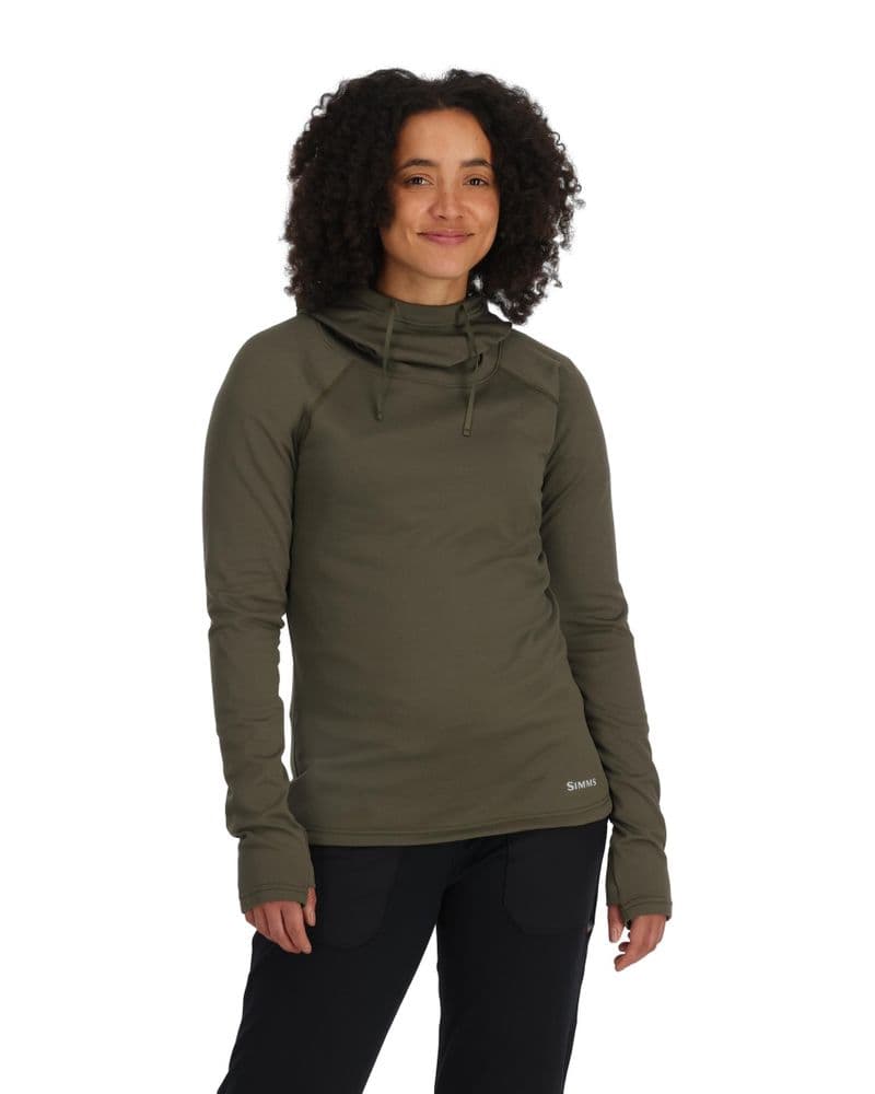 Wms Heavyweight Baselayer Hoody Loden view 4