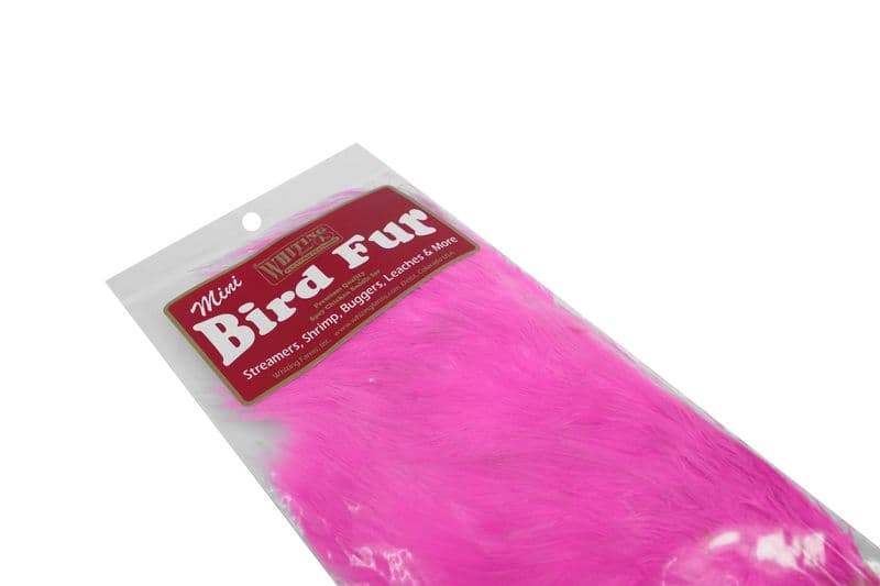Mini Bird Fur White dyed Pink view 4