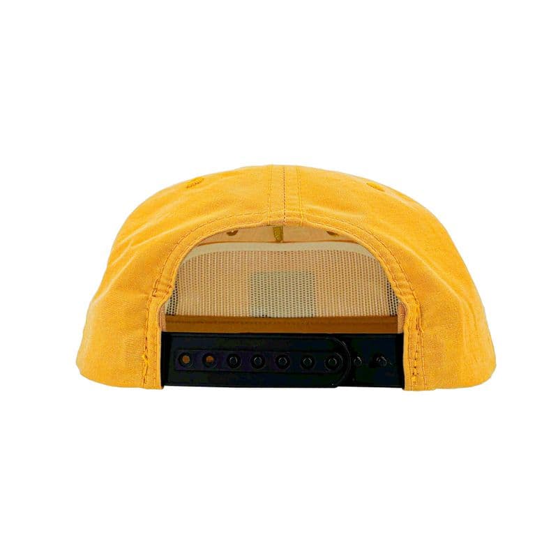 Flat Bill Rope Cap - Tan With Black Rope view 3