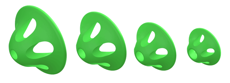 Soft Sonic Disc L (10mm) Green view 2