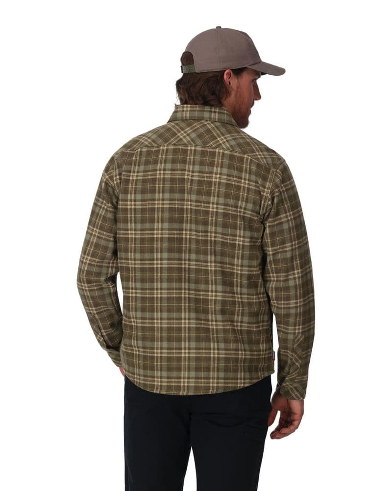 Coldweather Shacket Schooner Plaid: Loden view 4