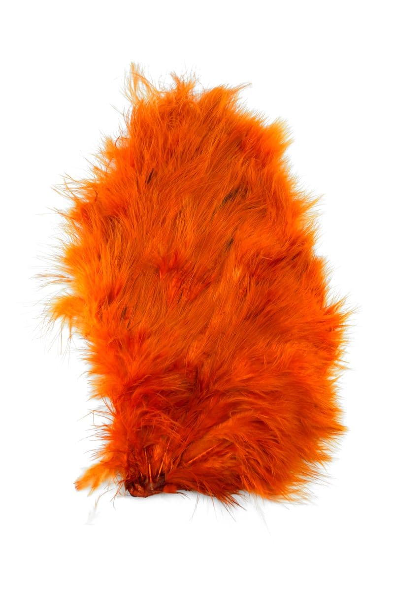 Mini Bird Fur White dyed Burnt Orange view 3