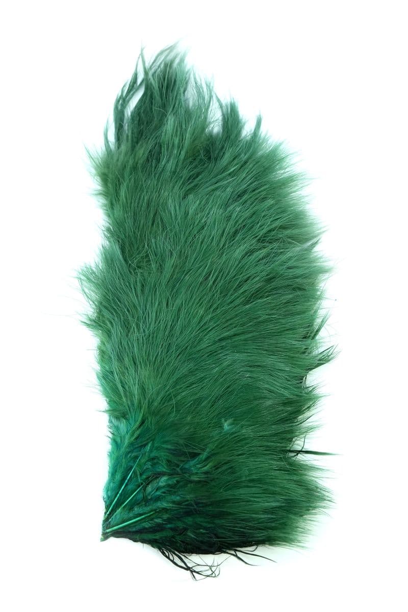 Mini Bird Fur White dyed Peacock Herl view 3