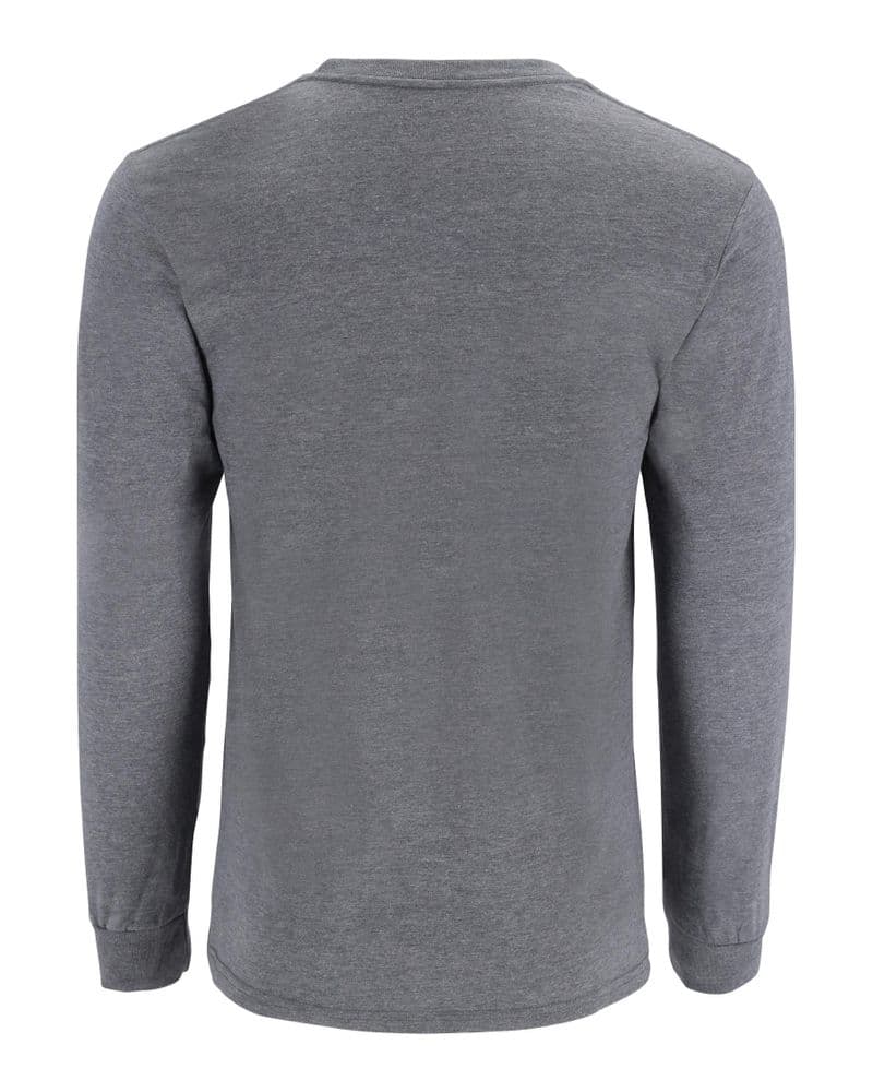 Simms Logo Shirt LS Athletic Heather view 2