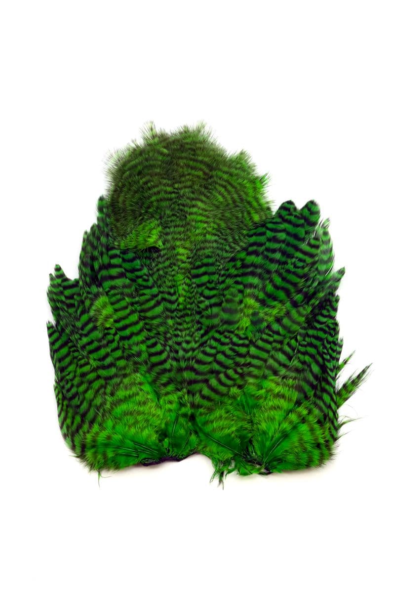 Whiting Rooster SH/C Grizzly dyed Highlander Green view 3