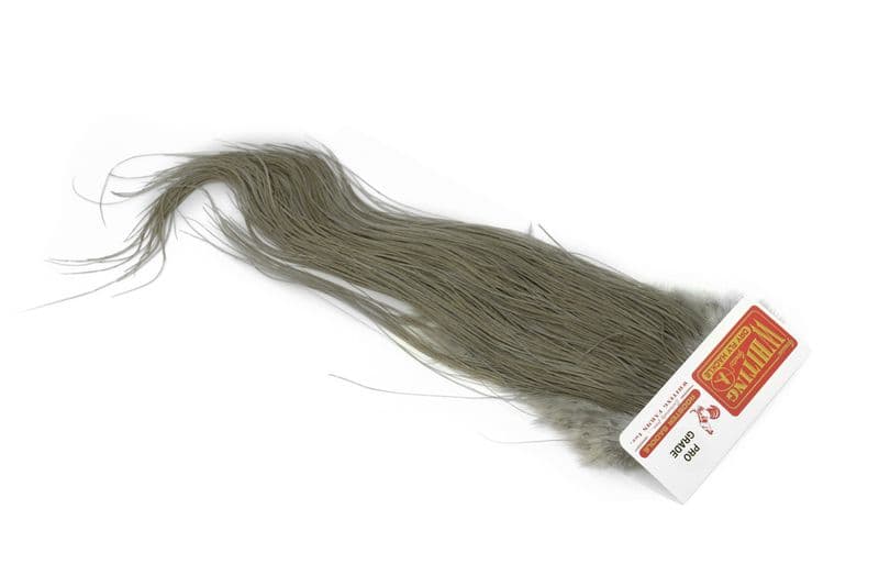 Whiting Pro Grade Midge Saddle White dyed Medium Dun view 2