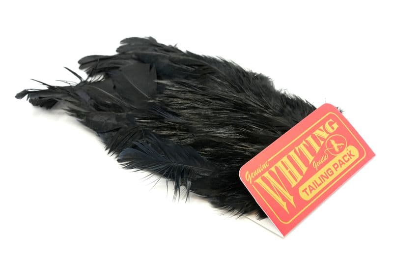 Coq de Leon Mayfly Tailing Pack Badger dyed Black view 1