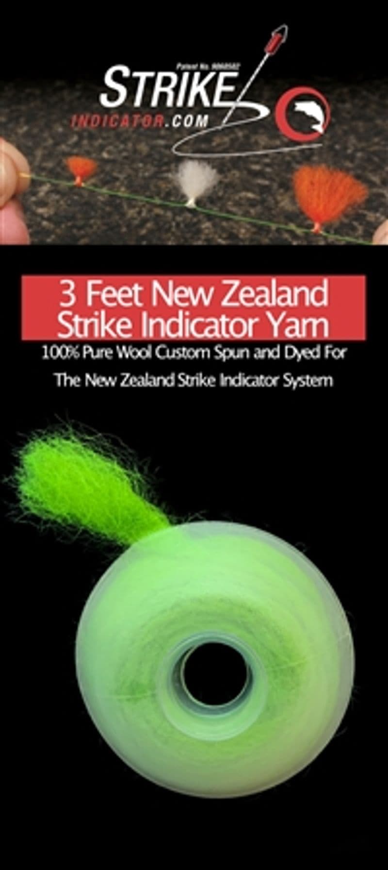 N. Zealand Wool on Spool Fl. Green