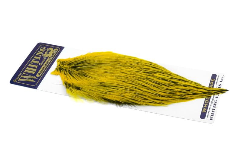 American Rooster Cape BLW dyed Yellow view 2