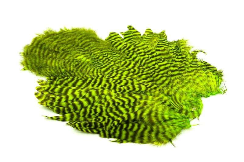 Whiting Rooster SH/C Grizzly dyed Fl Grn Chart view 2