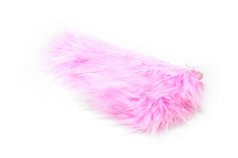 Mini Bird Fur White dyed Shell Pink view 1