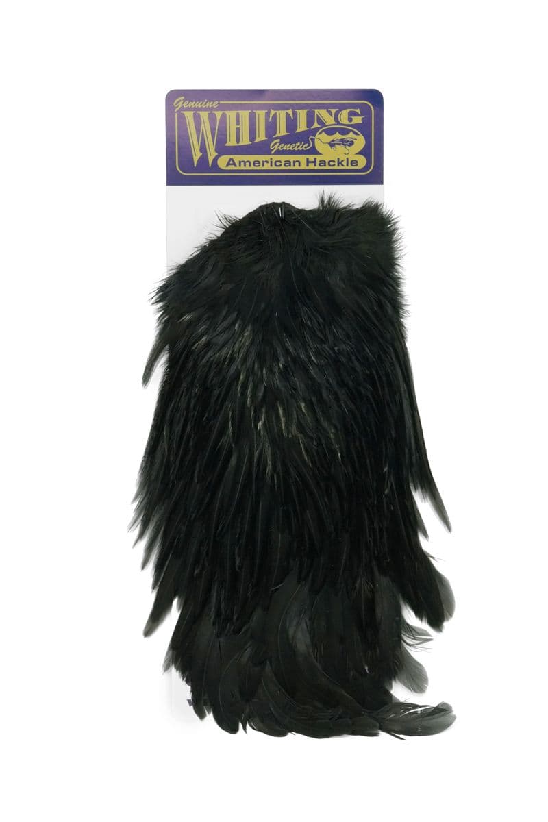 American Rooster Saddle White dyed Black view 3