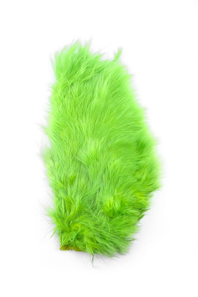Mini Bird Fur White dyed Insect Green view 2