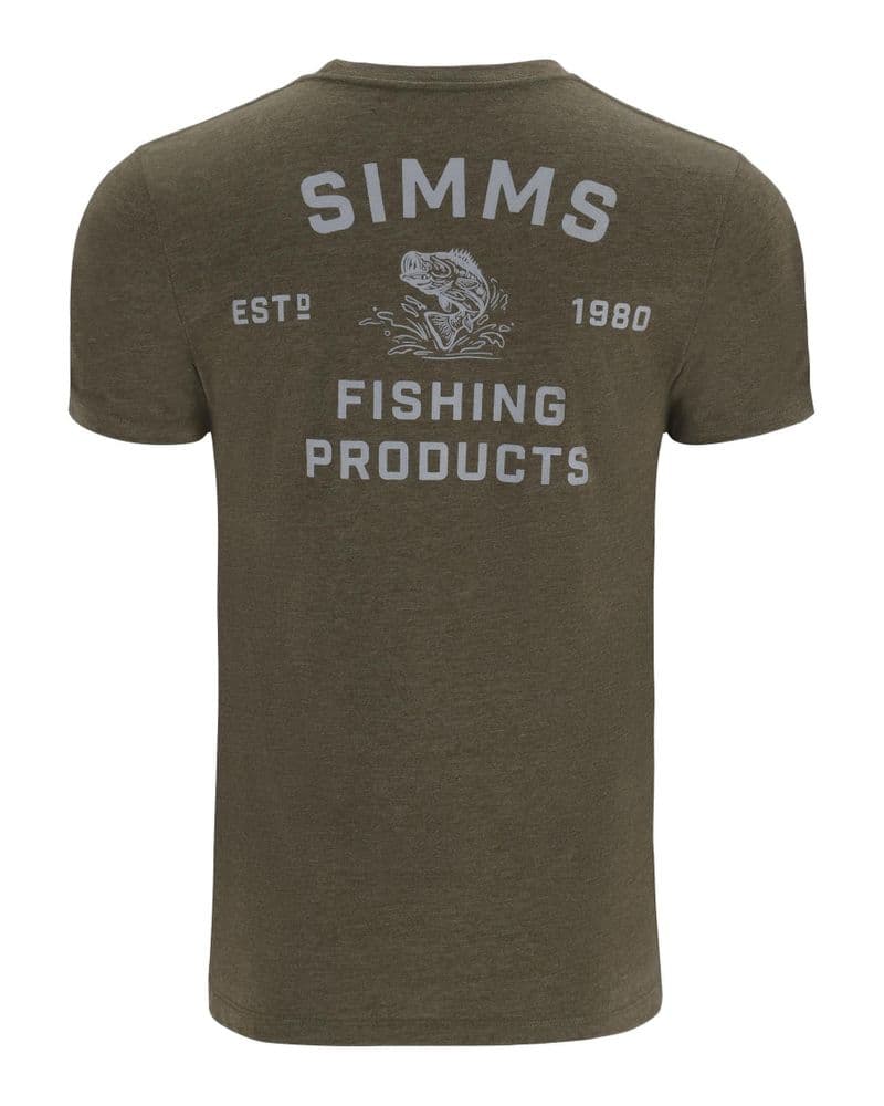 Stacked Bass T-Shirt Military Heather view 2