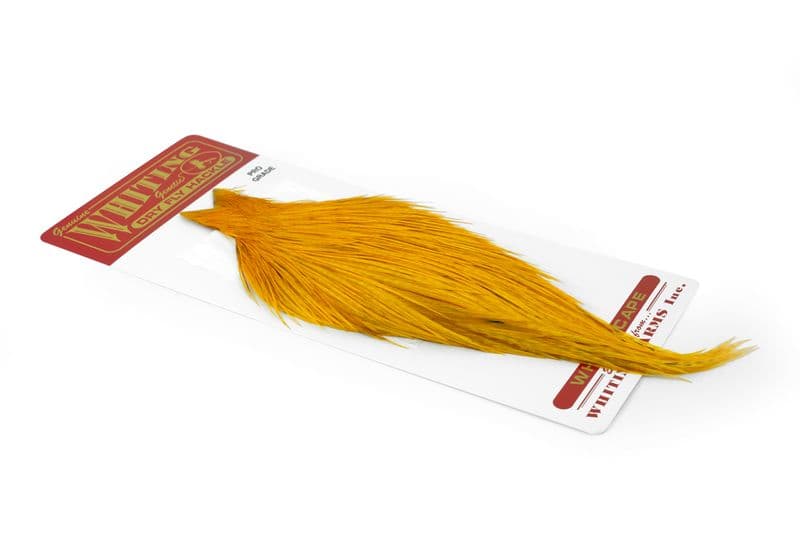 Whiting Pro Grade Cape White dyed Golden Straw view 1