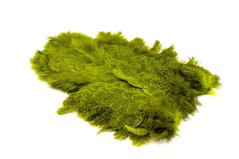Coq De Leon Hen SH/C Speckled dyed Fl. Yellow Chartreuse view 4