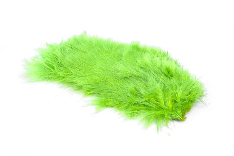 Mini Bird Fur White dyed Insect Green view 1