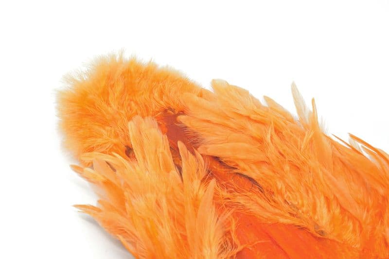 Whiting Rooster SH/C White dyed Shrimp Orange view 1