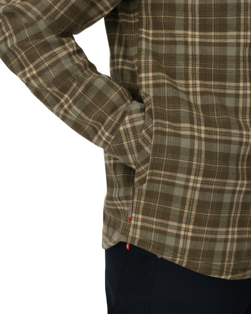 Coldweather Shacket Schooner Plaid: Loden view 5